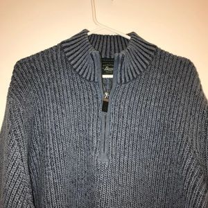 Men’s zip up knit sweater